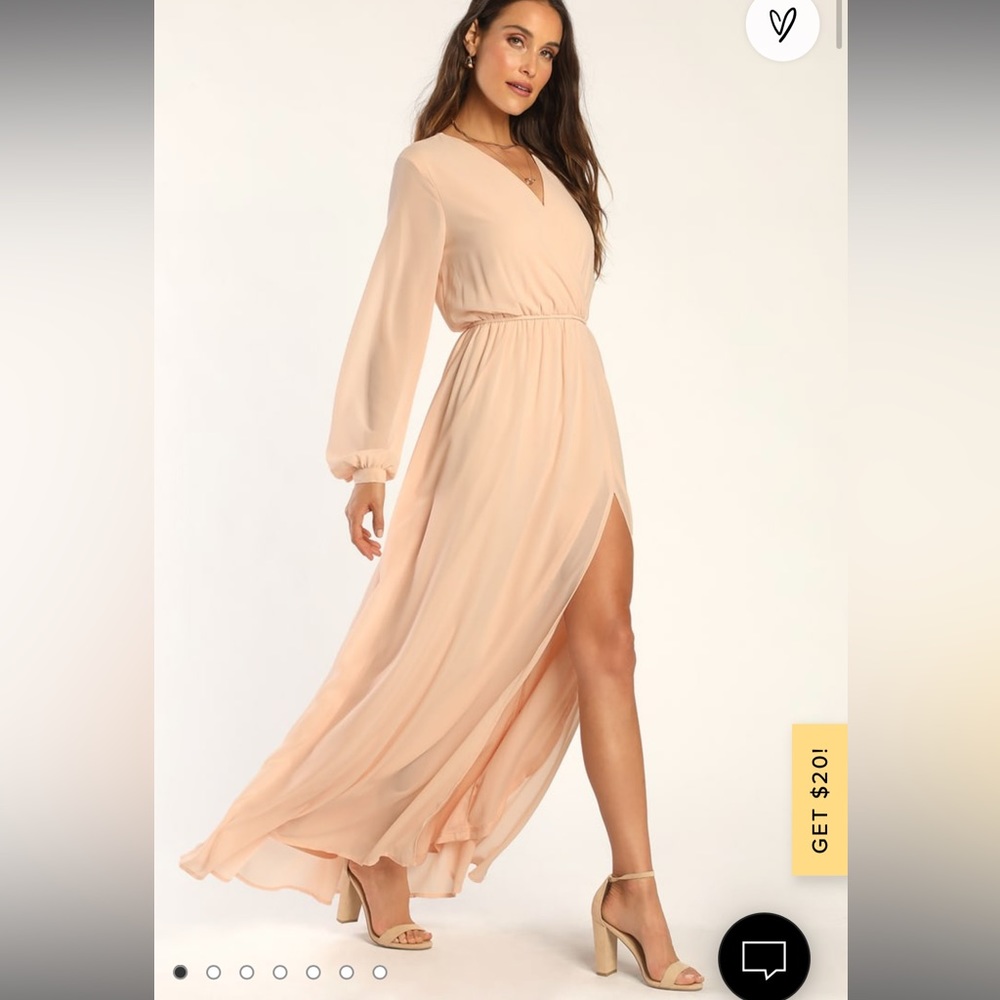 Lulu’s Blush Maxi Dress